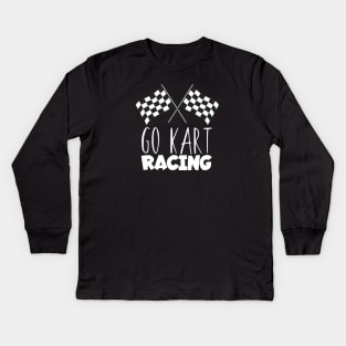 Go kart racing Kids Long Sleeve T-Shirt